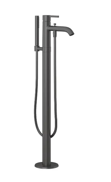 Levně Kludi Nova Fonte - Vanová baterie do podlahy, s příslušenstvím, broušený Gunmetal 38590N215