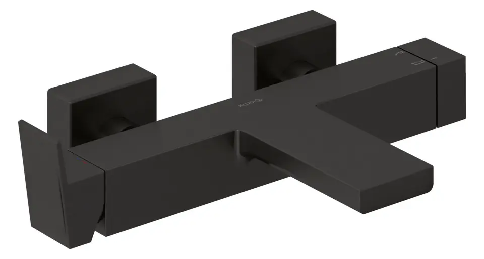 Kludi Decus - Baterie cadă, Gunmetal periat 54691N275