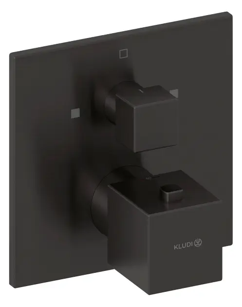 Kludi Decus - Baterie termostatată încastrată, pentru 2 consumatori, Gunmetal periat 54810N275