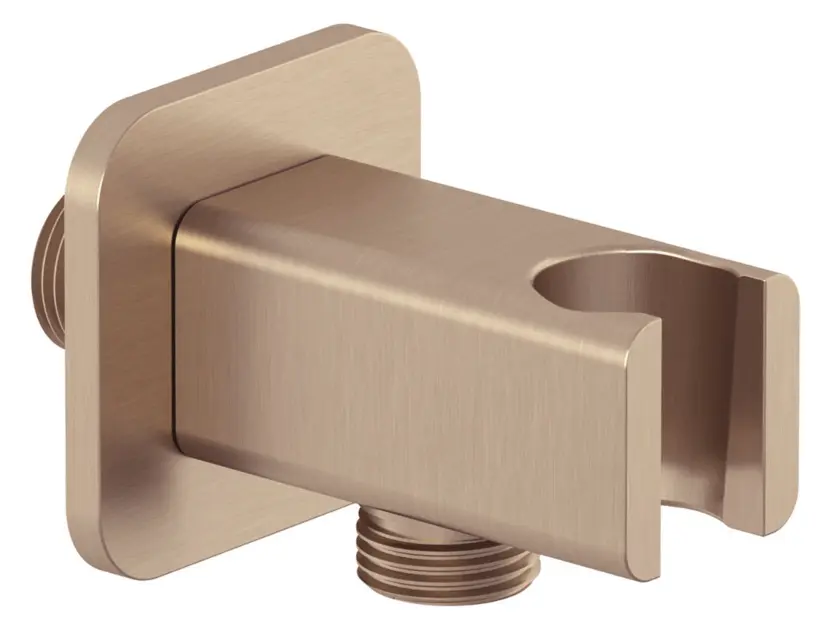 Levně Kludi A-Qa - Sprchové kolínko s držákem, kartáčovaný bronz 65568N1-00