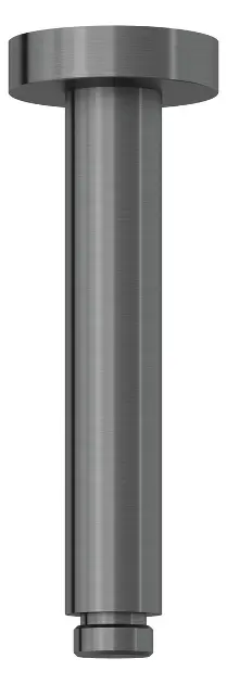 Kludi A-Qa - Brazo de ducha de techo, 15 cm, Gunmetal pulido 66515N2-00