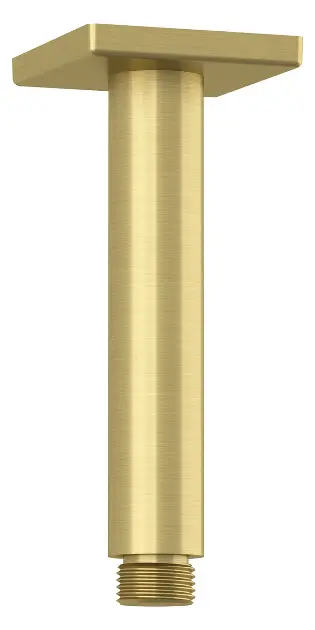 Levně Kludi A-Qa - Sprchové rameno stropní, 15 cm, kartáčované zlato 66535N0-00