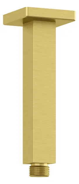 Levně Kludi A-Qa - Sprchové rameno stropní, 15 cm, kartáčované zlato 66545N0-00