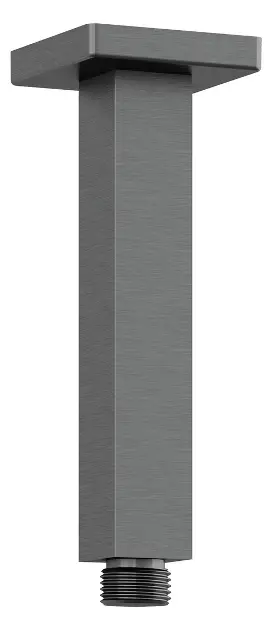 Levně Kludi A-Qa - Sprchové rameno stropní, 15 cm, broušený Gunmetal 66545N2-00