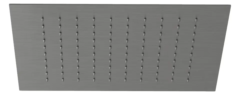 Levně Kludi Asana - Hlavová sprcha, 34x34 cm, broušený Gunmetal 69400N2-00