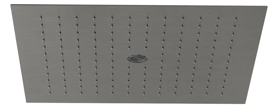 Levně Kludi Asana - Hlavová sprcha, 44x44 cm, 2 proudy, broušený Gunmetal 69420N2-00