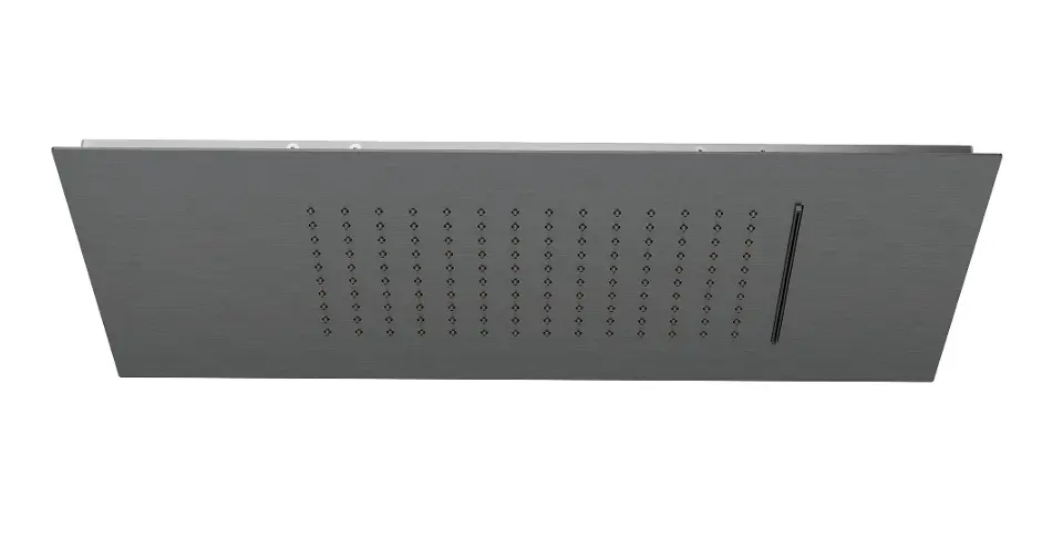 Levně Kludi Asana - Hlavová sprcha, 60x30 cm, 2 proudy, broušený Gunmetal 69450N2-00