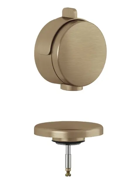 Kludi Rotexa - Set de finition pour vidange et trop-plein de baignoire avec remplissage, bronze brossé 71826N1-00