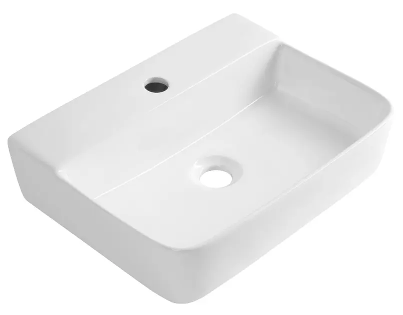 Levně Aqualine Cristy - Umyvadlo 45x34 cm, bez přepadu, otvor pro baterii, bílá NP381
