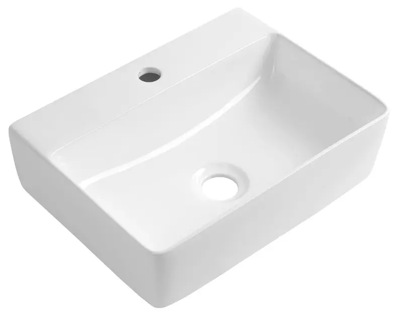 Aqualine Mercy - Umývátko 40x30 cm, bez přepadu, otvor pro baterii, bílá NP422