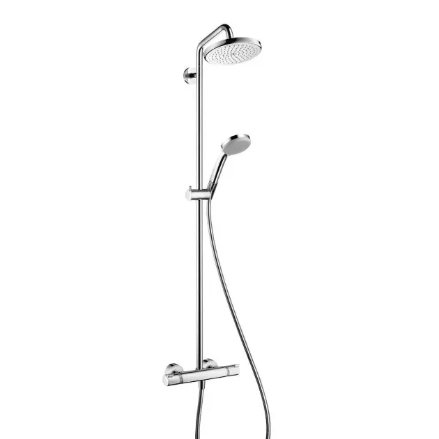 Levně Hansgrohe - Sprchový set Showerpipe s termostatem, 22 cm, 4 proudy, chrom 27185000ROZ2