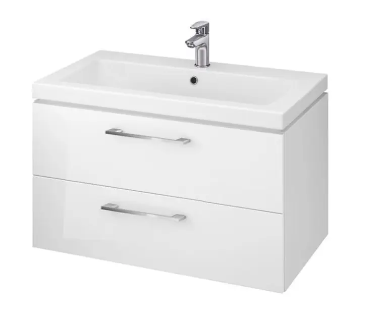 Cersanit - Skrinka s umývadlom, 45x79x45 cm, 2 zásuvky, biela S801-149-DSMROZ1