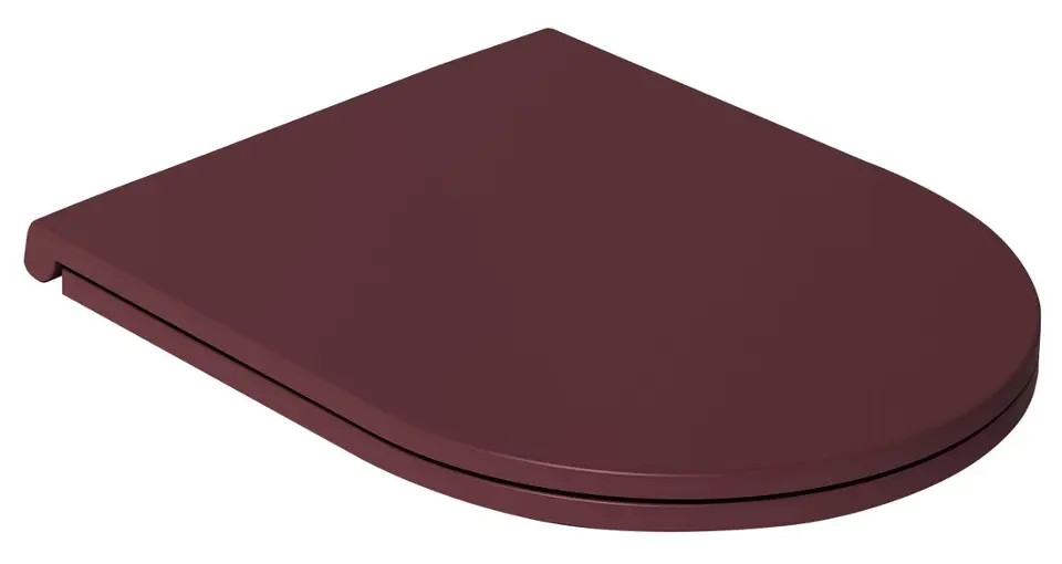E-shop Sapho Isvea Infinity - WC doska Slim, Soft Close, Easy Take, maroon red 40KF0543I