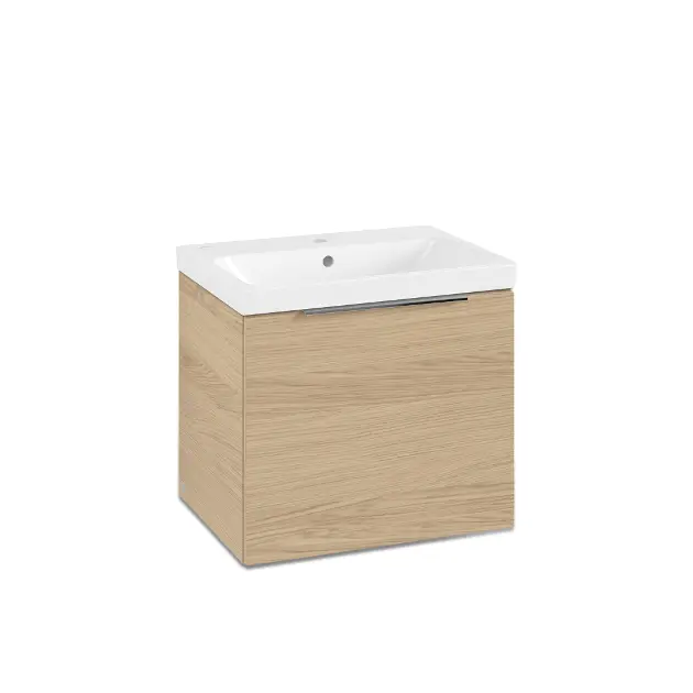 Villeroy & Boch Architectura - Skrinka s umývadlom, 55x47x42 cm, 1 zásuvka, CeramicPlus, Nordic Oak 4A8760R1SVJ