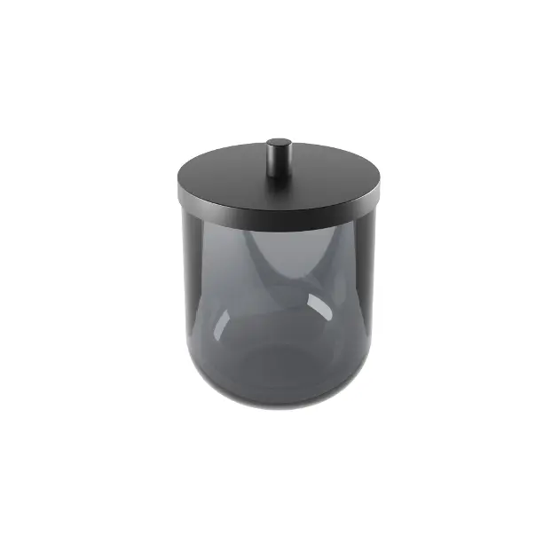 Nimco Abu - Kosmetikbox, Glas/Schwarz ABC 51-90