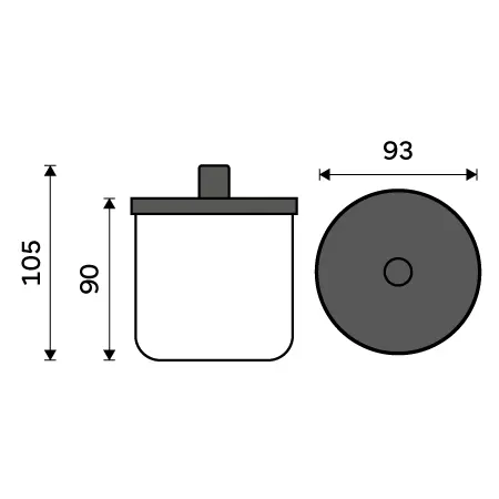 Nimco Abu - Kosmetikbox, Glas/Braun ABH 51-88 | Sanitino.de