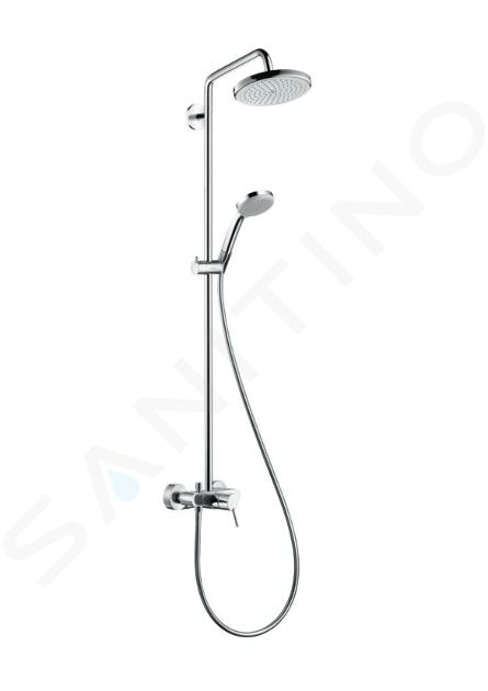 Hansgrohe Croma 220 - Set doccia Showerpipe 220 con miscelatore, getto singolo, cromato 27222000