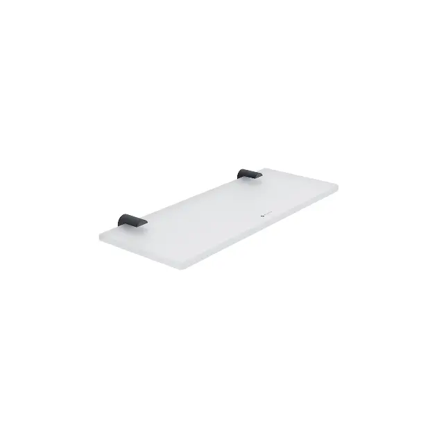Levně Nimco Bormo - Polička, délka 30 cm, sklo/matná černá BRC 11091B-30-90