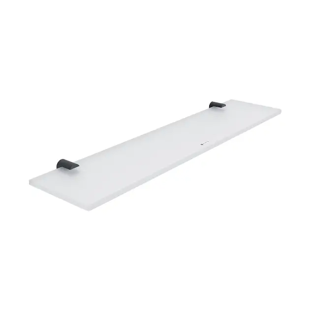 Levně Nimco Bormo - Polička, délka 50 cm, sklo/matná černá BRC 11091B-50-90