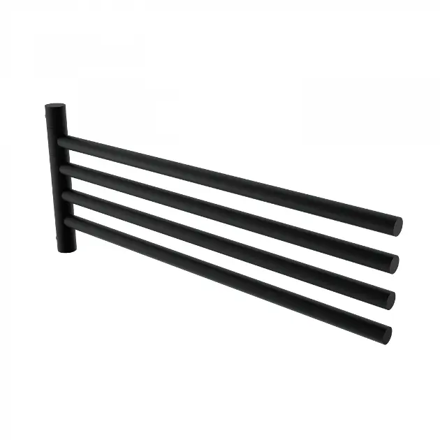 Nimco Bormo - Wieszak na ręcznik, długość 42 cm, czarny matowy BRC 11096-4-90
