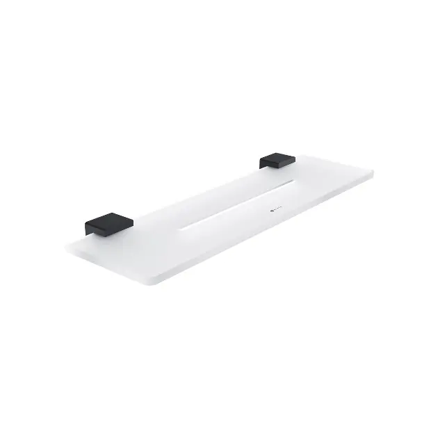 Levně Nimco Kibo - Polička, délka 40 cm, matná černá Ki-X440-90