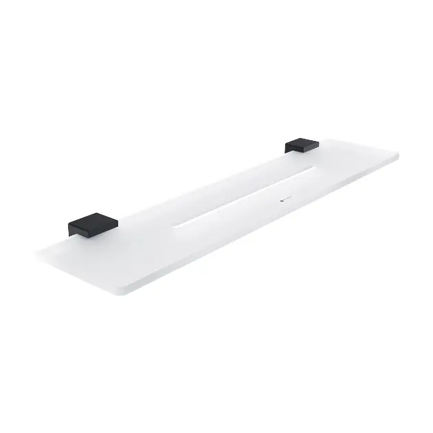Levně Nimco Kibo - Polička, délka 50 cm, matná černá Ki-X450-90