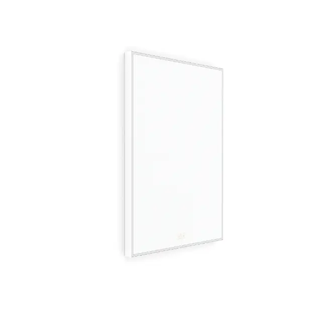 Levně Nimco - Zrcadlo s LED osvětlením, 50x70 cm, dvěma dotykovými senzory, matná bílá ZPB 13001VX-05