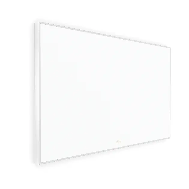Levně Nimco - Zrcadlo s LED osvětlením, 120x70 cm, dvěma dotykovými senzory, matná bílá ZPB 13006VX-05