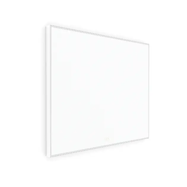 Levně Nimco - Zrcadlo s LED osvětlením, 90x70 cm, dvěma dotykovými senzory, matná bílá ZPB 13019VX-05