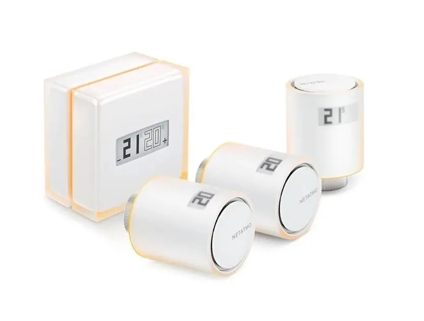 Levně Netatmo - Sada termostatu a 3 ventilů Smart Thermostat, Radiator Valves 3 ks, bílá NBU-NTH-NAV