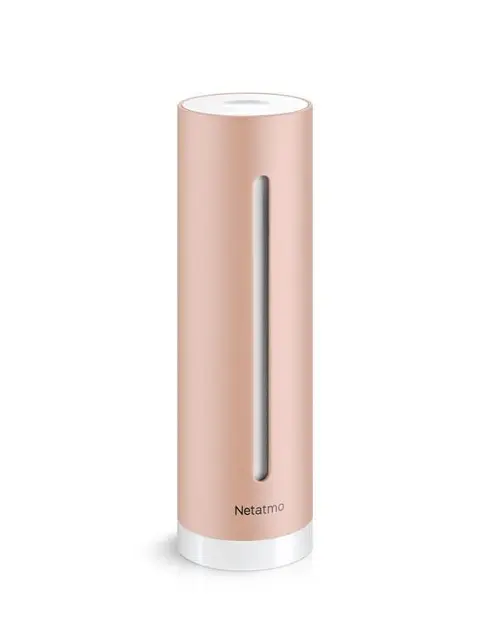 Levně Netatmo - Měřič kvality vzduchu Smart Indoor Air Quality Monitor, růžové zlato NHC-EC