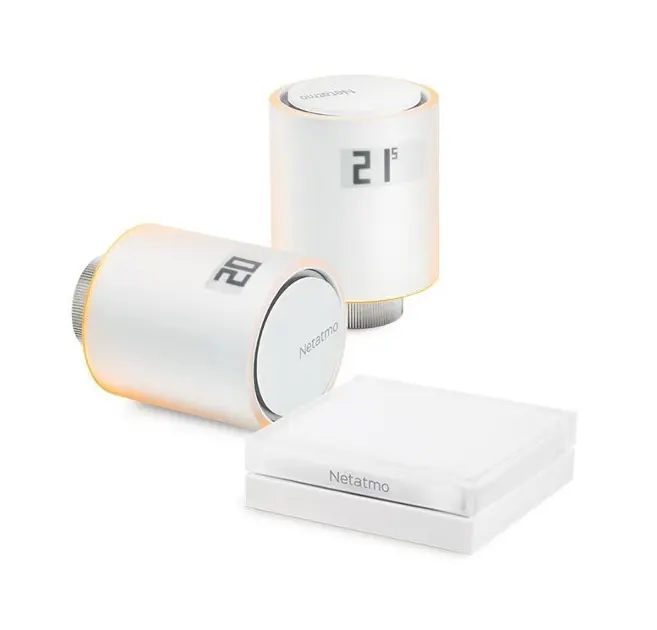 Levně Netatmo - Termostatická hlavice Smart Radiator Valves, bílá, 2 ks NVP-EN
