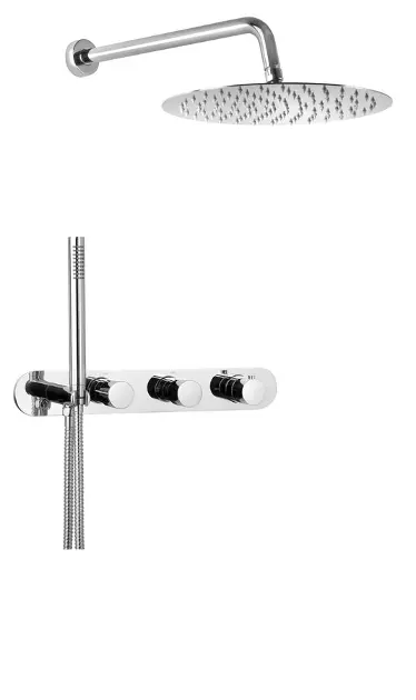 Levně Sapho Rhapsody - Sprchový set s termostatem pod omítku, s tělesem, průměr 30 cm, chrom MB623-02