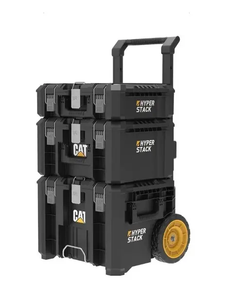 Caterpillar - Conjunto de carro y 3 maletines de herramientas DA41005