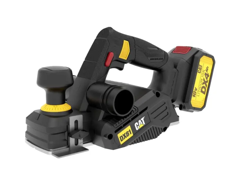 Caterpillar - 18V AKU hoblík 82 mm, bez baterie a nabíječky DX81B