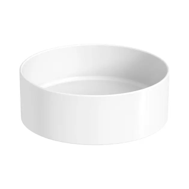 Jika Astra - Umyvadlo na desku, průměr 35 cm, bez přepadu, bez otvoru pro baterii, bílá H8183670001121
