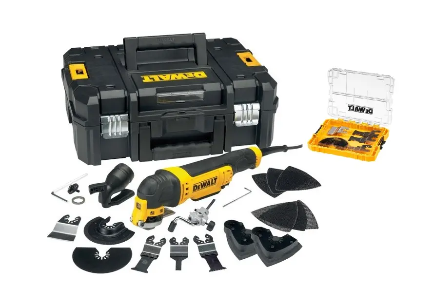 DeWALT - Wielofunkcyjna szlifierka oscylacyjna 300 W, z akcesoriami DWE315KTA