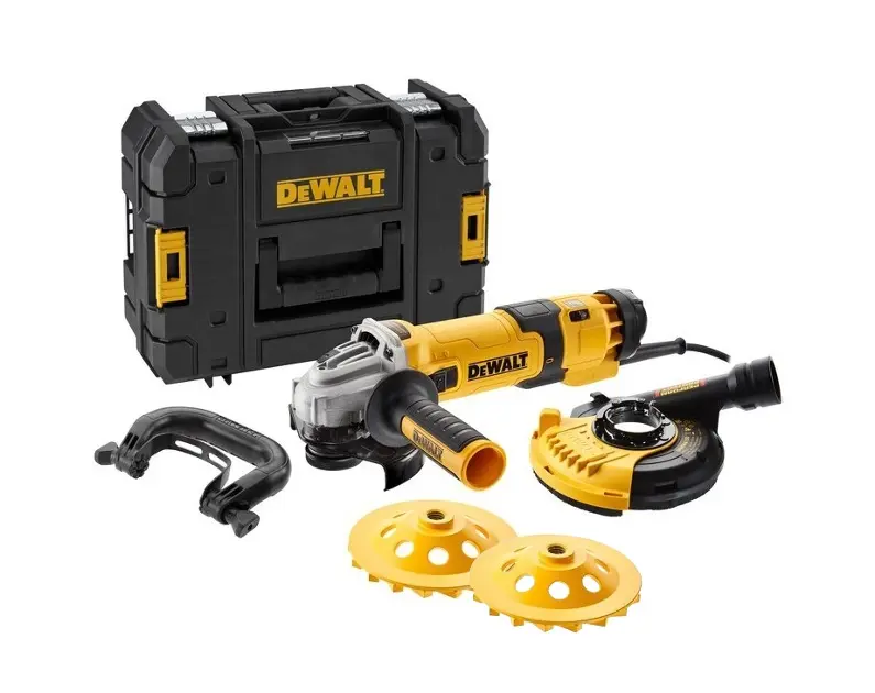 DeWALT - Meuleuse d'angle 125 mm, 1500 W, avec accessoires DWE4257KTA