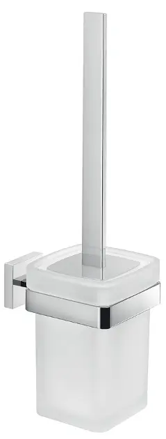 Sapho Gedy Elba - Hängende WC-Bürste, Milchglas, Chrom A033313