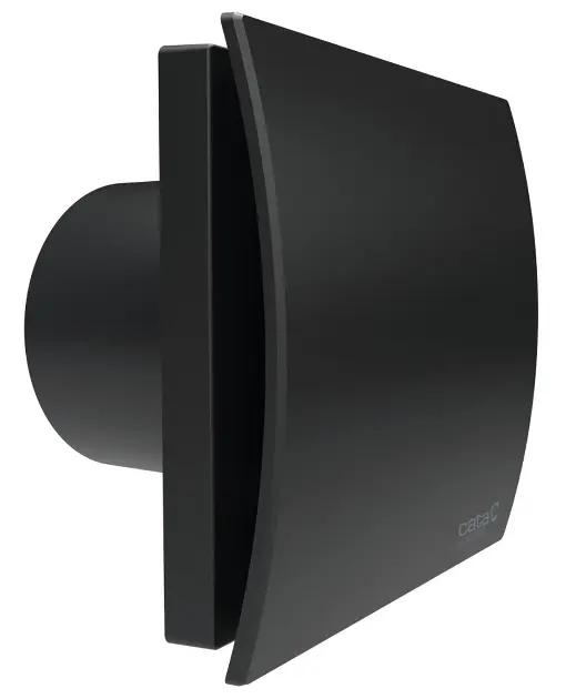 Sapho Cata Silentis UC - Axiální ventilátor SILENTIS UC T 10, s časovačem, 8W, potrubí 100 mm, černá 01222100
