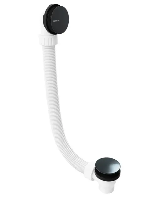 Levně Polysan - Vanová odtoková a přepadová souprava, Click-Clack, délka 120 cm, gun metal 71858.60