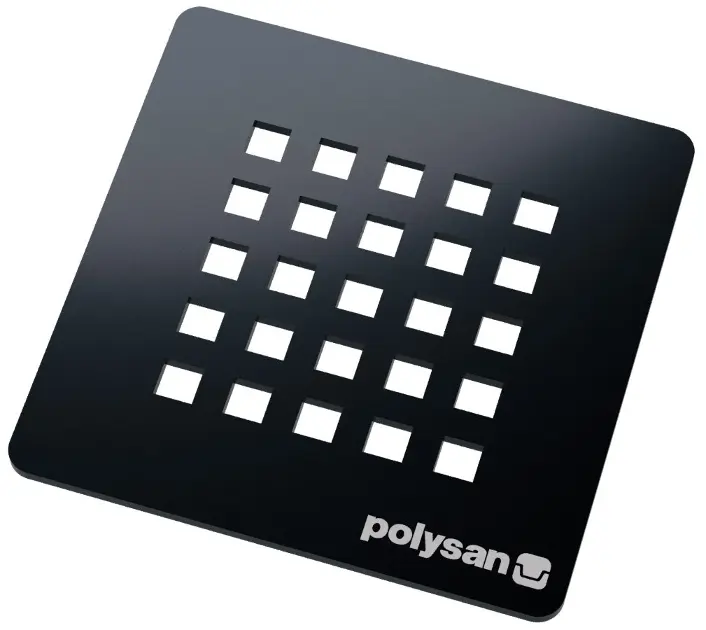 Levně Polysan - Krytka sifonu Treneca, gun metal 85999.60