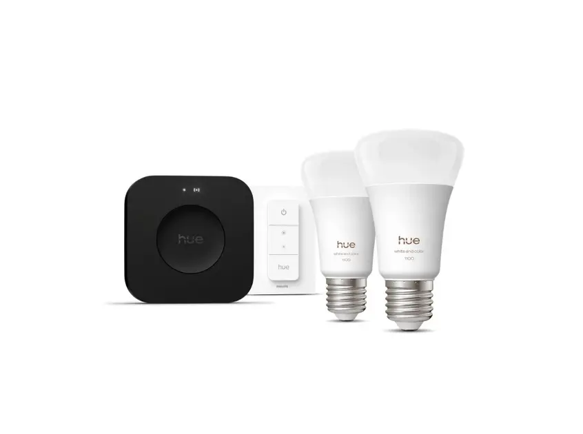 Levně Philips Hue - Chytrá sada se 2 žárovkami, můstkem Bridge Pro a ovladačem 929003853505