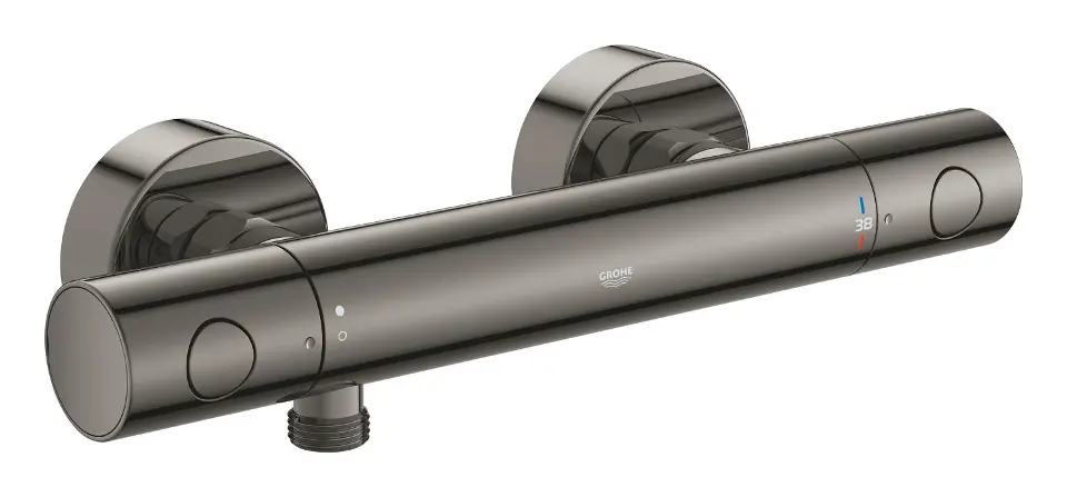Levně Grohe Grohtherm 800 Cosmopolitan - Termostatická sprchová baterie, Hard Graphite 34765A00