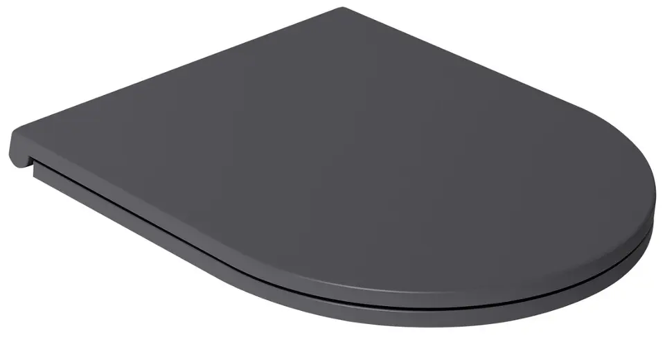 E-shop Sapho Isvea Infinity - WC doska Slim, Soft Close, Easy Take, antracit 40KF0522I