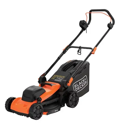BLACK+DECKER - Tondeuse électrique 1400 W, portée 34 cm BEMWP340-QS