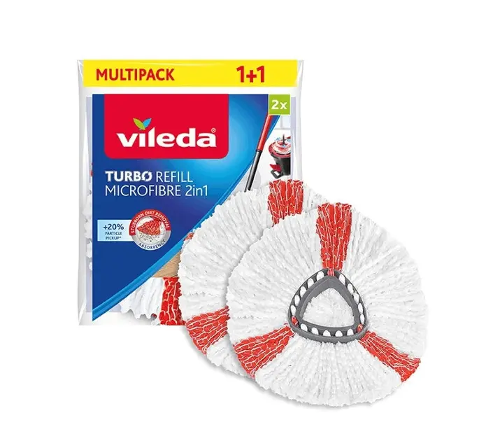 Vileda - Rezervă pentru mop Turbo 2 în 1, 2 buc. 166142