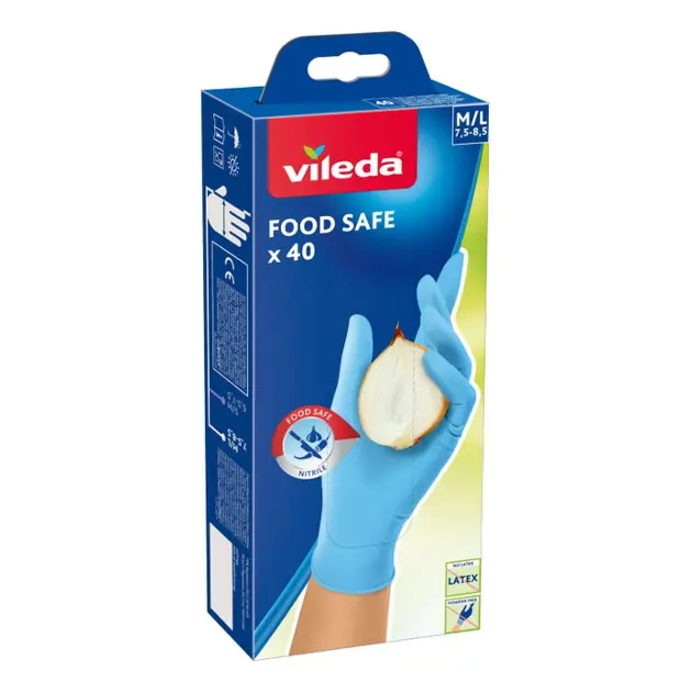 Vileda - Handschuhe Food Safe, Größe M/L, 40 Stück 171015