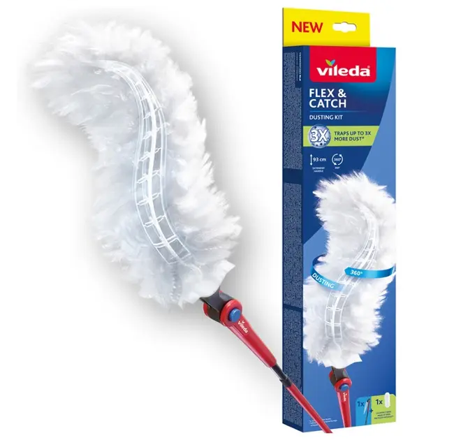 Vileda - Bac à poussière Flex Catch, avec long manche 179434