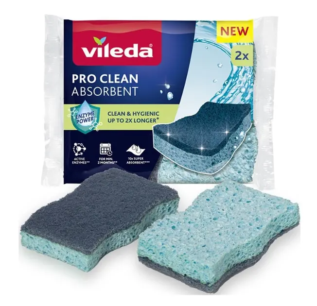 Vileda - Éponge visqueuse Pro Clean, 2 pièces 179700